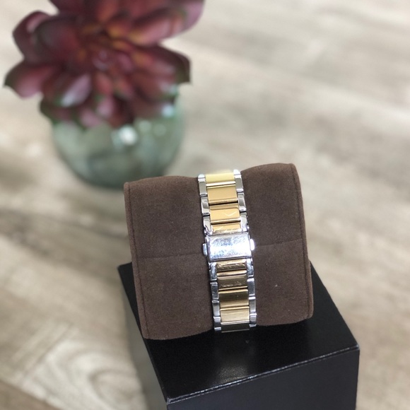 Michael Kors Parker two tone crystal bezel watch - Picture 3 of 5